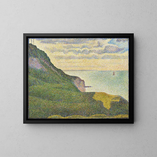 morski w Port-en-Bessin, Normandia - Georges Seurat — oprawiony obraz na ścianie