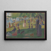 Studium na niedzielę po południu na Île de la Grande Jatte - Georges Seurat — oprawiony obraz na ścianie