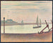 Kanał w Gravelines o zmierzchu - Georges Seurat — widok dzieła