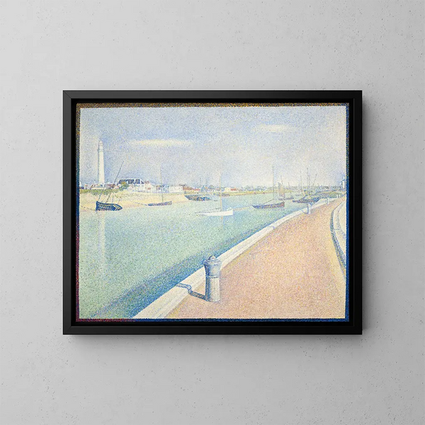 Kanał Gravelines Petit Fort Philippe - Georges Seurat — oprawiony obraz na ścianie