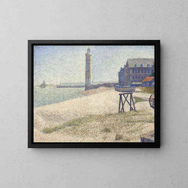 Latarnia morska w Honfleur - Georges Seurat — oprawiony obraz na ścianie