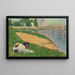 La Seine avec Vêtements sur la Rive, Étude pour Baigneurs à Asnières - Georges Seurat — oprawiony obraz na ścianie