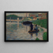 Widok na Sekwanę - Georges Seurat — oprawiony obraz na ścianie