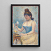 Młoda kobieta pudrująca się - Georges Seurat — oprawiony obraz na ścianie