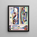 Collection décors et couleurs Pl17 - Georges Valmier — oprawiony obraz na ścianie