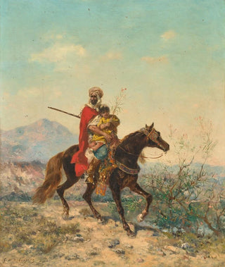Georges Washington - Cavalier arabe avec un enfant.webp