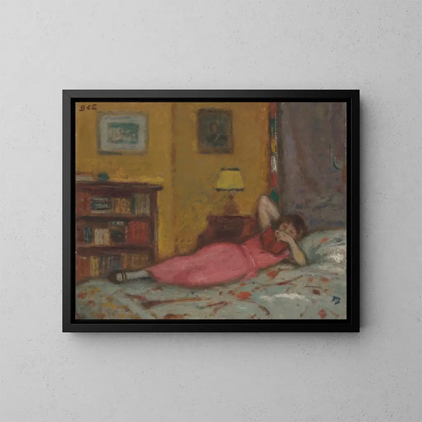 La liseuse - Georges d'Espagnat — oprawiony obraz na ścianie