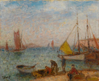 Thonniers w Saint-Gilles-Croix-de-Vie - Georges d'Espagnat — widok dzieła