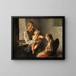 Le vorace - Georgios Jakobides — oprawiony obraz na ścianie