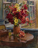 Martwa natura z różami trębaczami - Georgy Konstantinovich Savitsky — widok dzieła