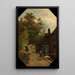 Jacob van Ruisdael rysujący młyn wodny - Gerard Bilders — oprawiony obraz na ścianie