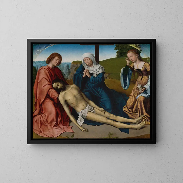 Lamentacja na ciele Chrystusa - Gerard David — oprawiony obraz na ścianie