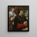 portret Lieven van Pottelsberghe - Gerard Horenbout — oprawiony obraz na ścianie
