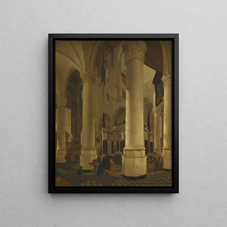 Gerard Houckgeest - Interior of Nieuwe Kerk in Delft with the Tomb of William I.webp