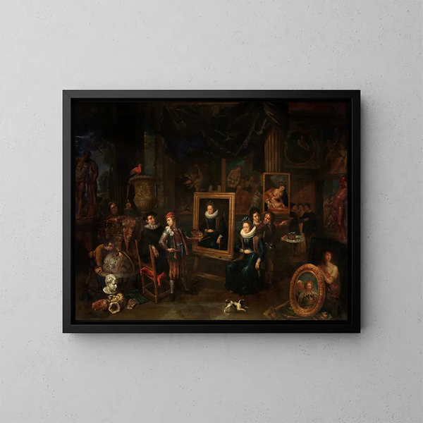 L'Atelier du peintre - Gerard Thomas — oprawiony obraz na ścianie
