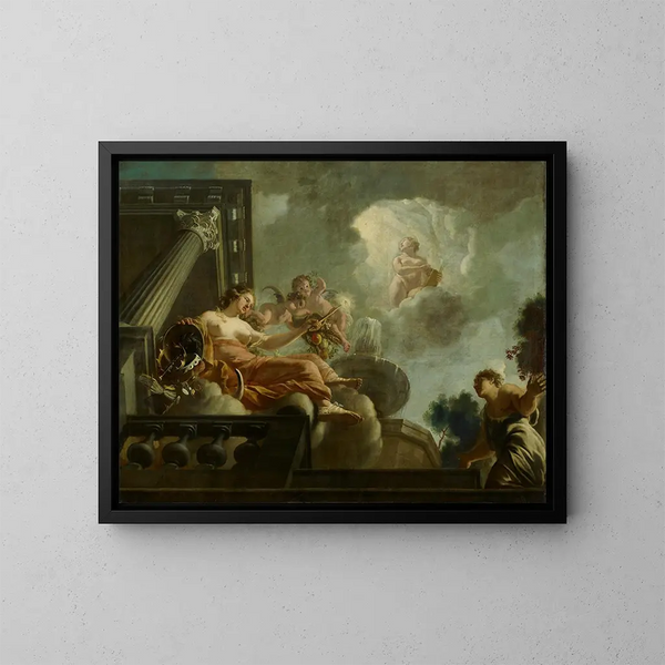 La religion favorise l'abondance. Représentation allégorique des soins aux lépreux et aux innocents. - Gerard de Lairesse — oprawiony obraz na ścianie