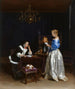 La lettre - Gerard ter Borch — widok dzieła