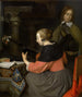 Le joueur de luth - Gerard ter Borch — widok dzieła