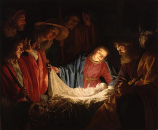 Adoracja pasterzy - Gerard van Honthorst — widok dzieła