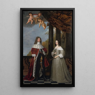Gerard van Honthorst - Portrait of Friedrich Wilhelm Elector of Brandenburg and his Wife Louise Henriette Countess of OrangeNassau.webp