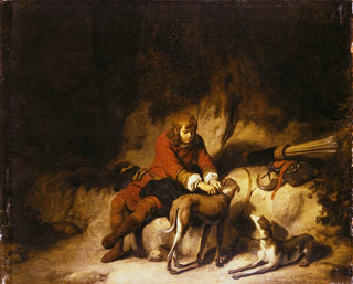 Le chasseur au repos - Gerbrand van den Eeckhout — widok dzieła