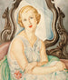 Dama przed lustrem - Gerda Wegener — widok dzieła