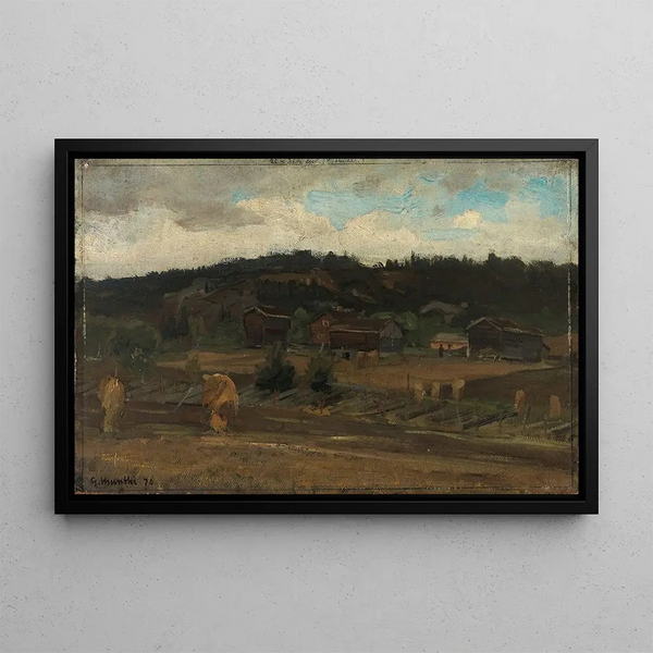 Gerbes de blé - Gerhard Munthe — oprawiony obraz na ścianie