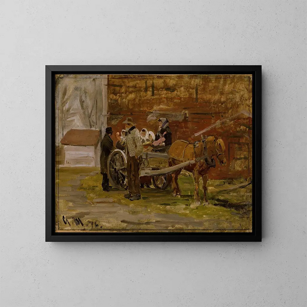 Le Chariot de pommes - Gerhard Munthe — oprawiony obraz na ścianie