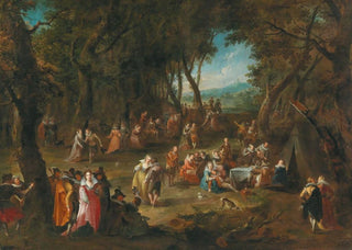 German School - Landscape with elegant figures.webp