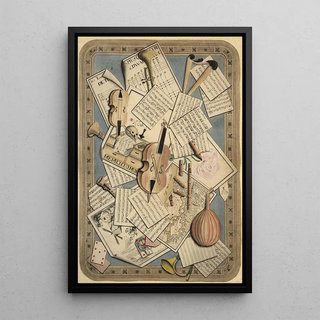 German School - Trompe lil of music instruments and scores.webp