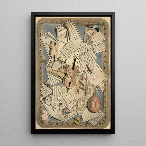 German School - Trompe lil of music instruments and scores.webp