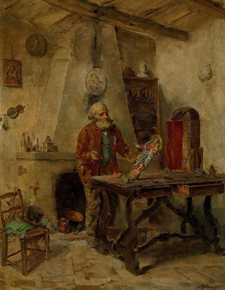 Gerolamo Induno - Painting the Madonna.webp