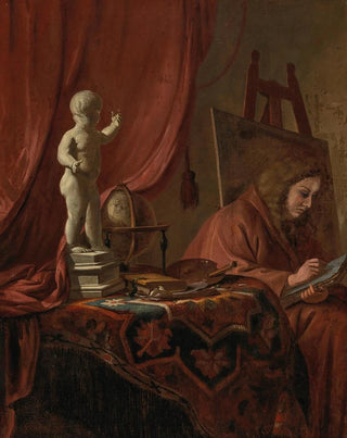 Gerrit Adriaensz Berckheyde - A painter in his studio.webp