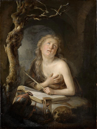 Gerrit Dou - Die bssende Maria Magdalena in der Einde.webp