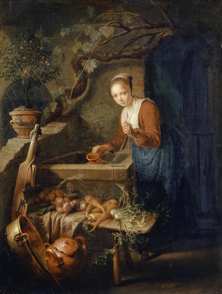 Gerrit Dou - Kitchen Maid At The Well.webp