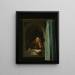 Mężczyzna palący fajkę - Gerrit Dou — oprawiony obraz na ścianie