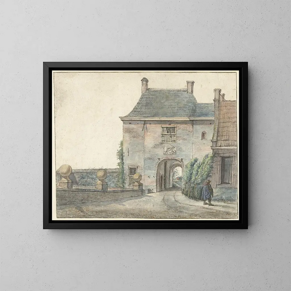 La porte du château de Heemstede - Gerrit Lamberts — oprawiony obraz na ścianie