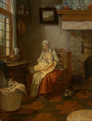 Gerrit Zegelaar - Interior with Nursing Mother.webp