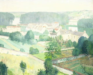 Le village de Sannois - Gerrit van Blaaderen — widok dzieła