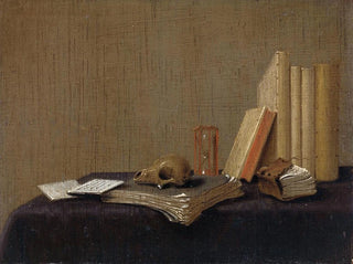 Martwa natura z vanity - Gerrit van Vucht — widok dzieła