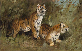 Geza Vastagh - Tiger im hohen Gras.webp