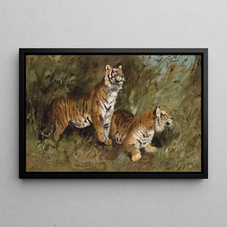 Geza Vastagh - Tiger im hohen Gras.webp