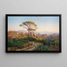 Panorama Neapolu z Capodimonte i Wezuwiuszem w oddali - Giacinto Gigante — oprawiony obraz na ścianie