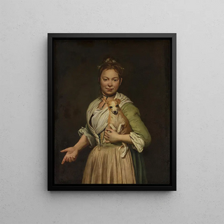 Giacomo Ceruti - A Woman with a Dog.webp
