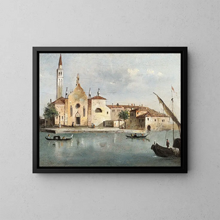 Giacomo Guardi - Vue de lle de Santa Maria delle Grazie.webp