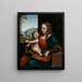 La Vierge à l'Enfant près d'une fenêtre La Madona aux cerises - Giampietrino Giovanni Pietro Rizzoli — oprawiony obraz na ścianie