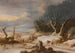 Embuscade dans un paysage de neige - Gijsbrecht Leytens — widok dzieła