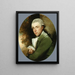 Mężczyzna w zielonym płaszczu - Gilbert Stuart — oprawiony obraz na ścianie