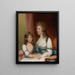 Portret pani Samuel Dick i jej córki - Gilbert Stuart — oprawiony obraz na ścianie