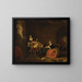 Kapitan Macheath skarcony przez Polly i Lucy w L'Opéra des gueux - Gilbert Stuart Newton — oprawiony obraz na ścianie